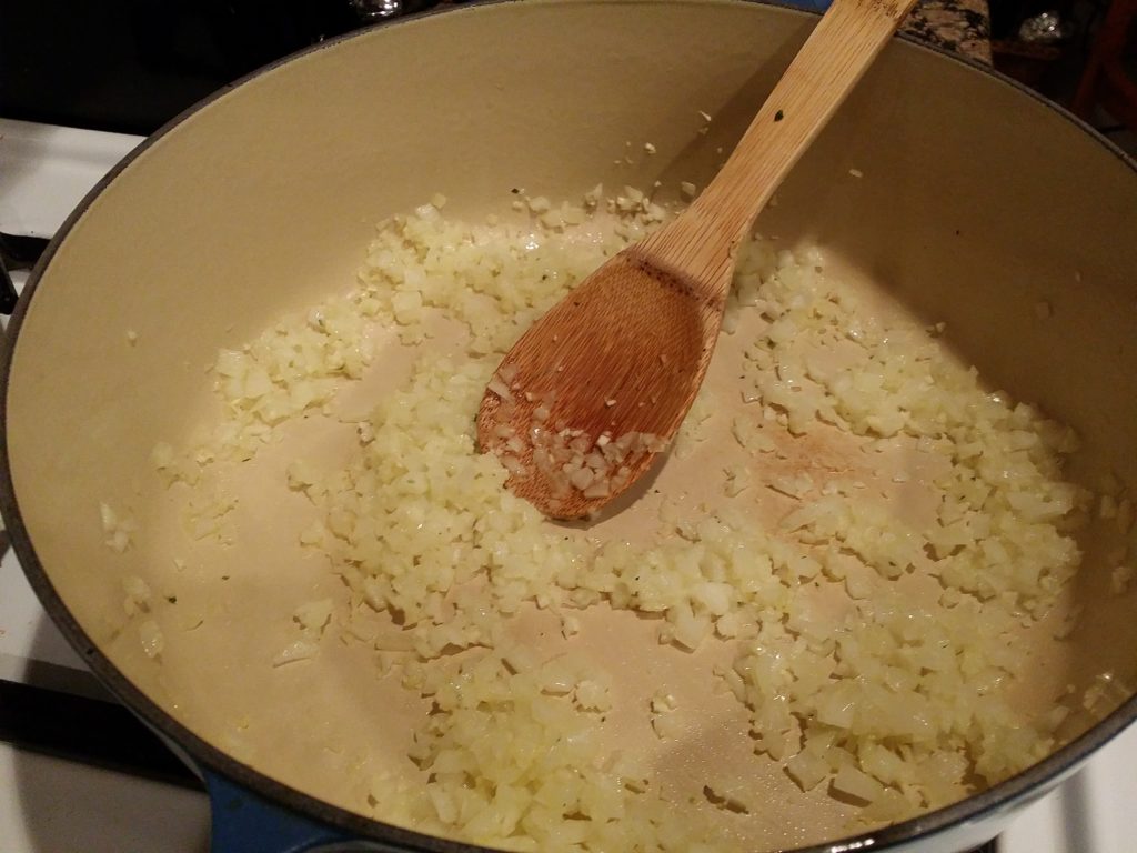 Saute Garlic and Onions