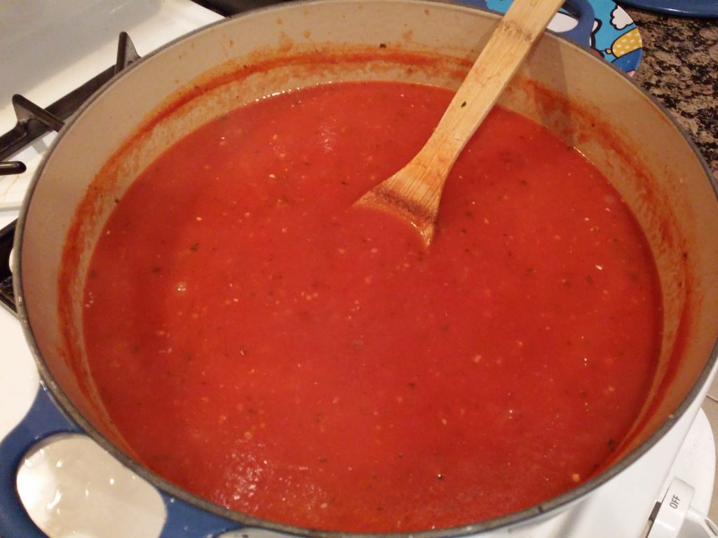 Added tomato sauce